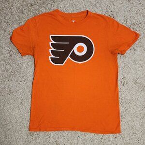 Philadelphia Flyers - Fanatics Brand t shirt - Orange  - Main Logo - Size Med